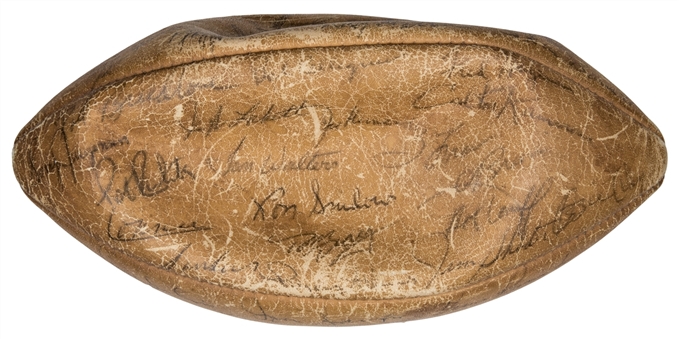 1964 Washington Redskins Team Signed Football With 39 Signatures Including Huff & Krause (Beckett)